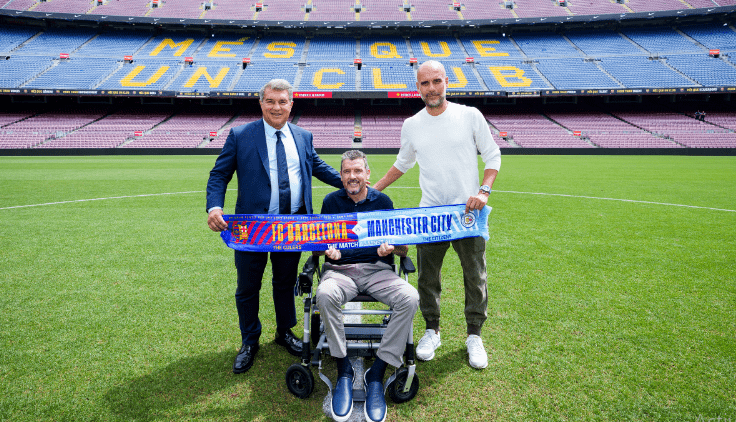 Vidéo: Barcelone et Man City, les dessous d’un match spécial Barcelone et City vont s'affronter pour soutenir Unzue