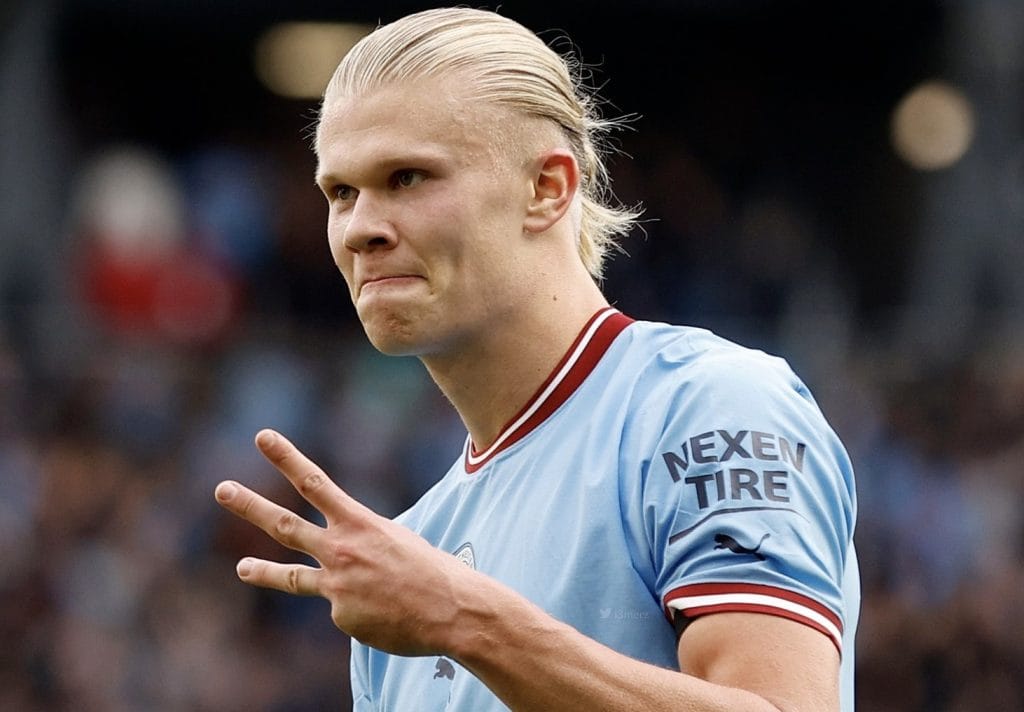 Haaland troisième triplé consécutif