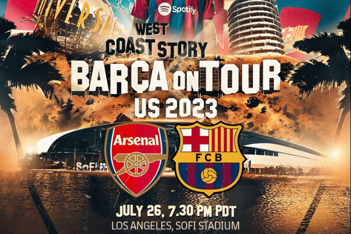 LIVE: Barça vs Arsenal, première sortie du Barça en préparation Barça vs Arsenal SoFi Stadium de Los Angeles